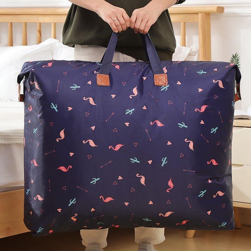 Flyttpackväska, förvaringsväska i förtjockad Oxford-väv, täcke, täcke, klädförvaringsväska