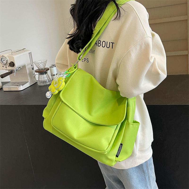 Women's School Messenger Bags For Women Shoulder Ladies Designer Handbag Solid Large Capacity Casual Canvas Shoulder Female Bags