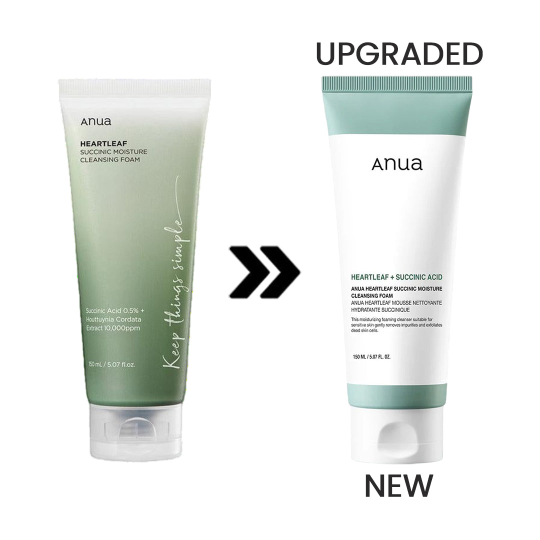 

Anua Heartleaf Succinic Moisture Cleansing Foam 150ml +RANDOM GIFT