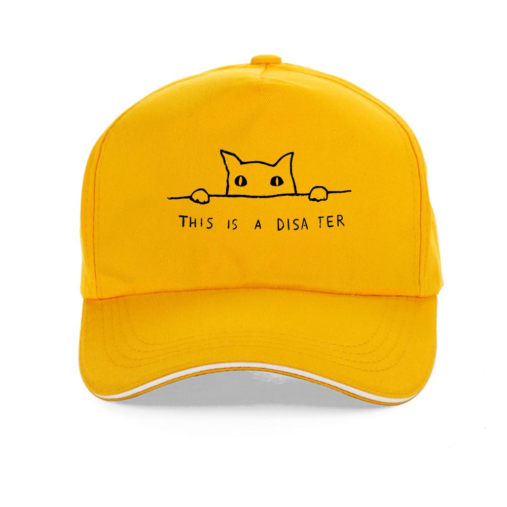 Minimalist Line Art Cat Print baseball cap fashion summer Breathable Unisex snapback hats outdoor casual protection sun hat