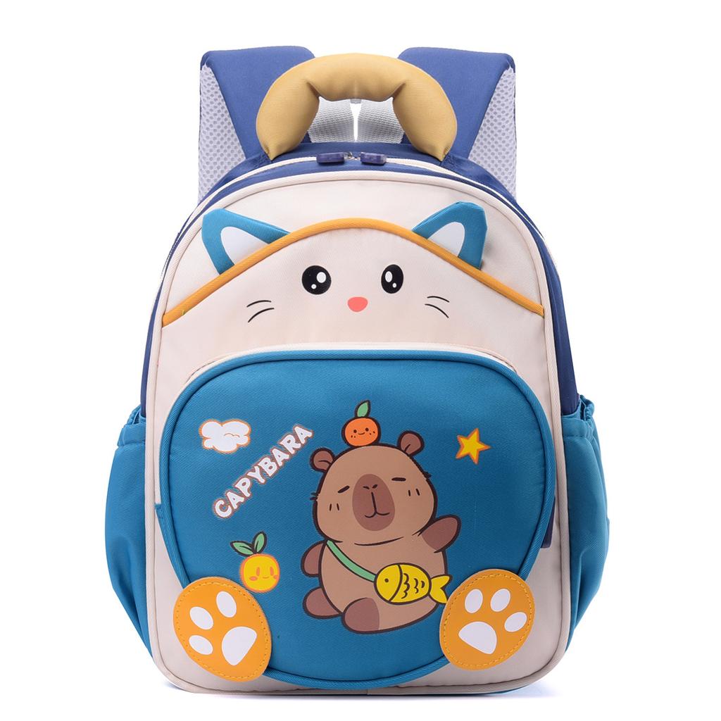 Schoolbag new first grade cartoon children's schoolbag cute cartoon capybara backpack bag lightweight primary school sports backpack