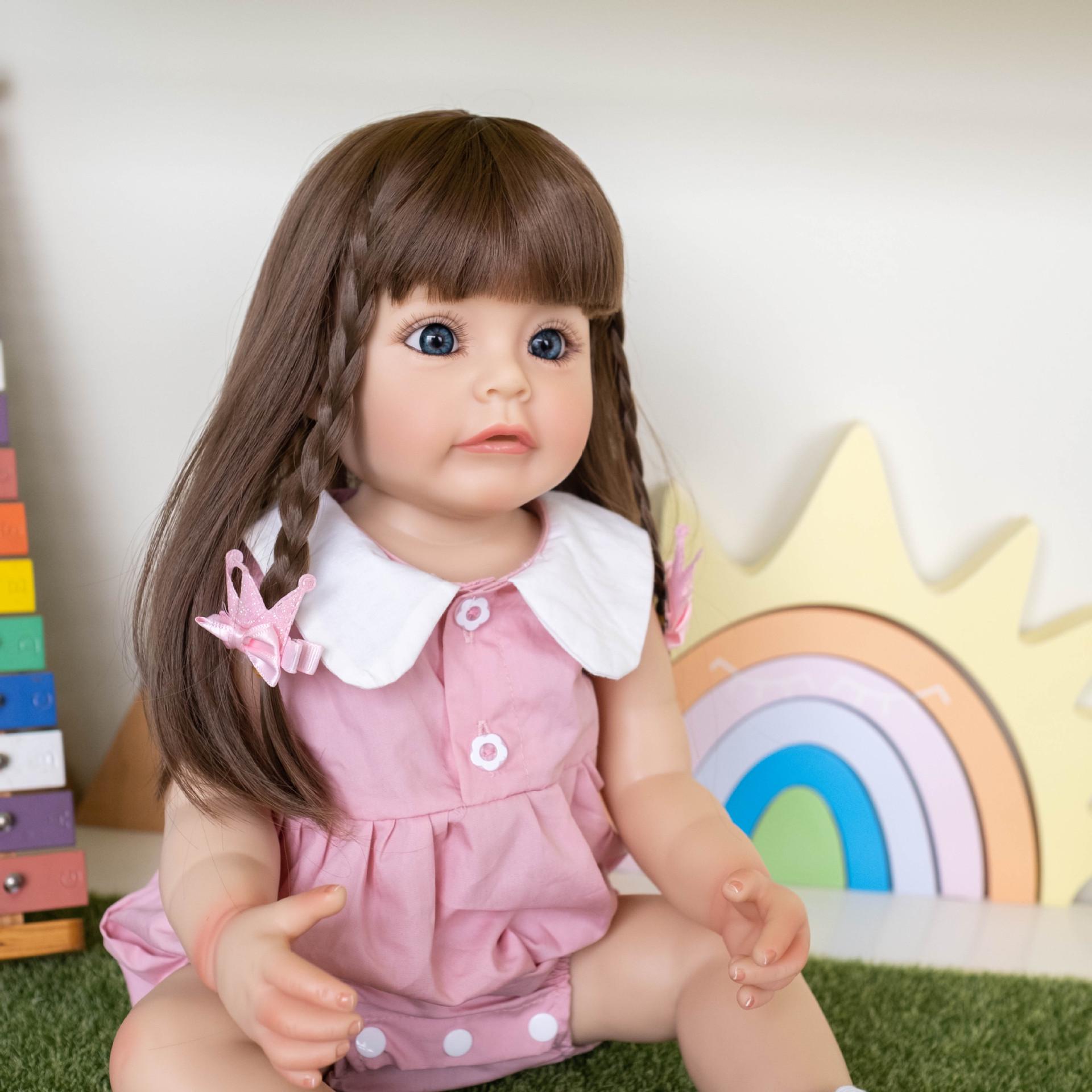 55cm Full Silicone Realistic Little Girl Doll - Suesue 55 cm