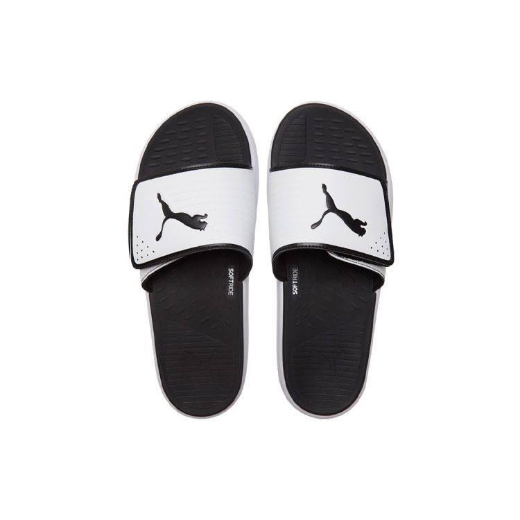 Puma Softride Slide White Black Men Sneakers 382112-04