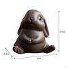 Figurine Bunny Statue Animal Sculpture Collectibles Tea Table Decor Ornament for Office Bedroom Home