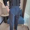 Pánské business casual kalhoty střihu slim fit - Jarní kolekce