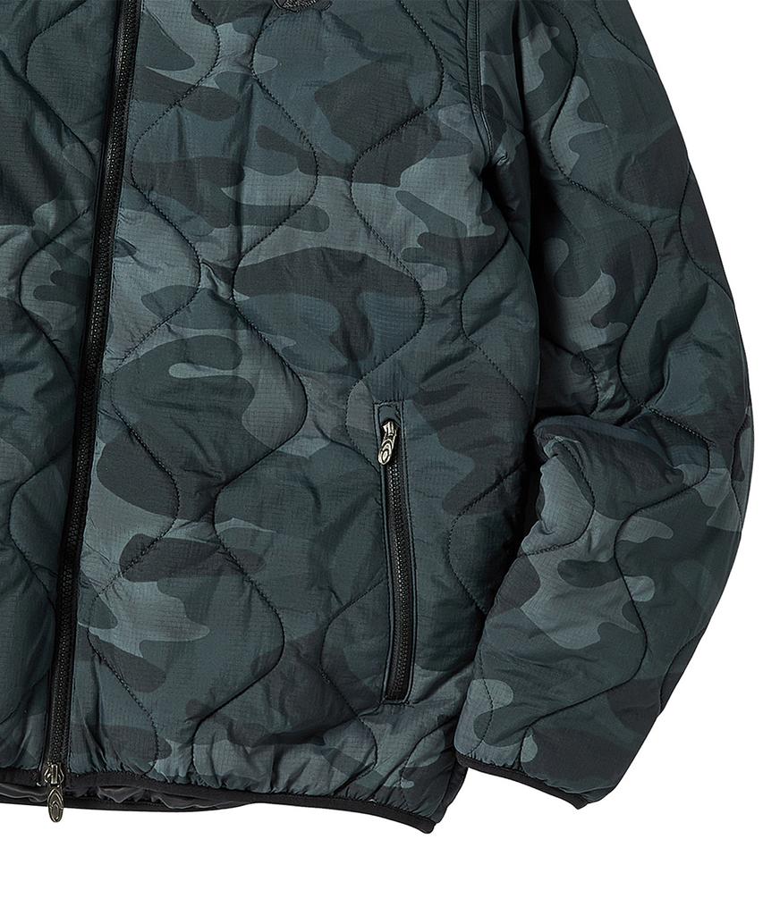 Travel Camo Light Quilted Jacket Green