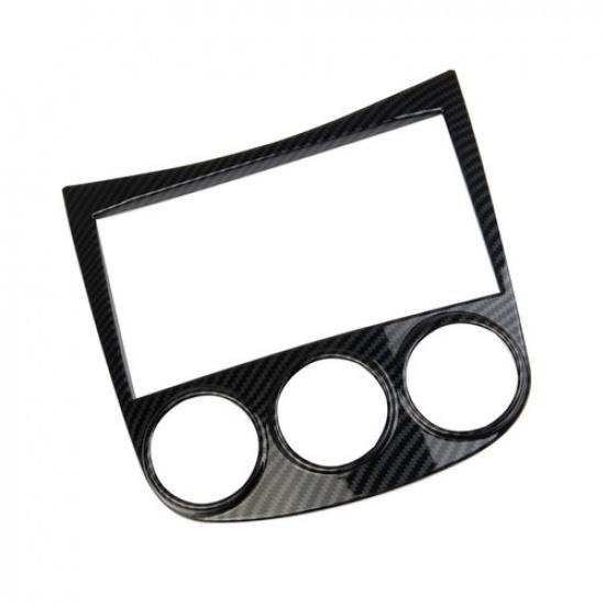 Carbon Fiber Style Central Control A/C Adjust Panel Cover Trim For Nissan 370Z