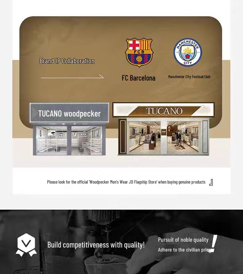 TUCANO Men's Casual Detachable Hooded Jacket