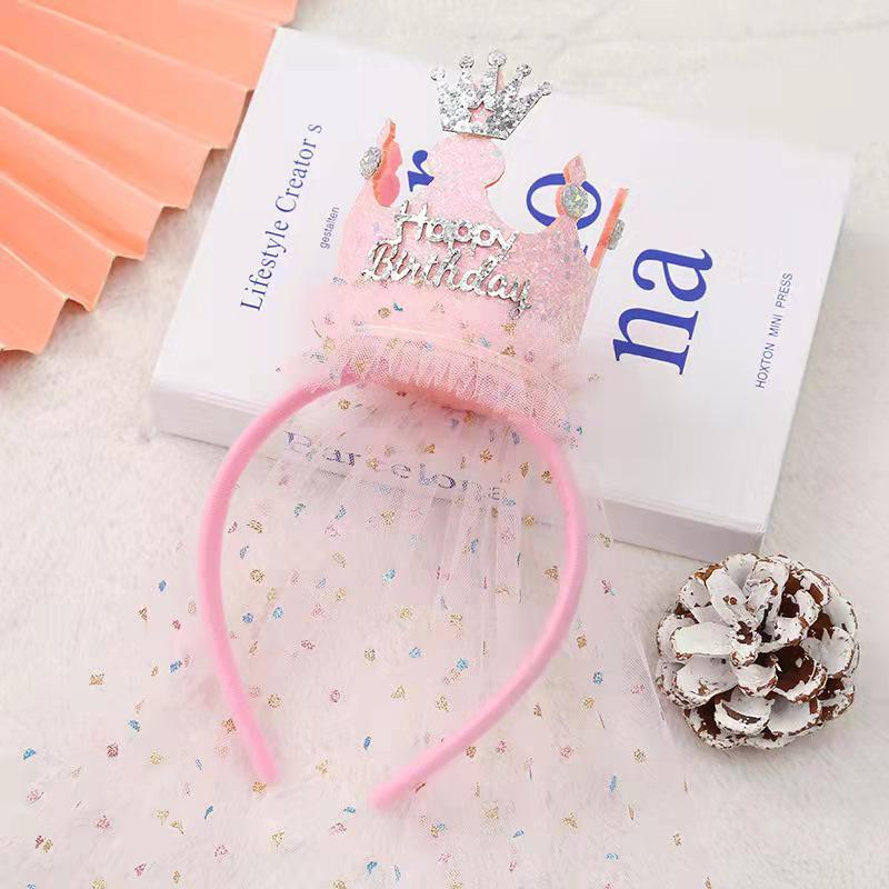 Crown Princess Birthday Hat: Children's Party Headband & Cake Photo Prop