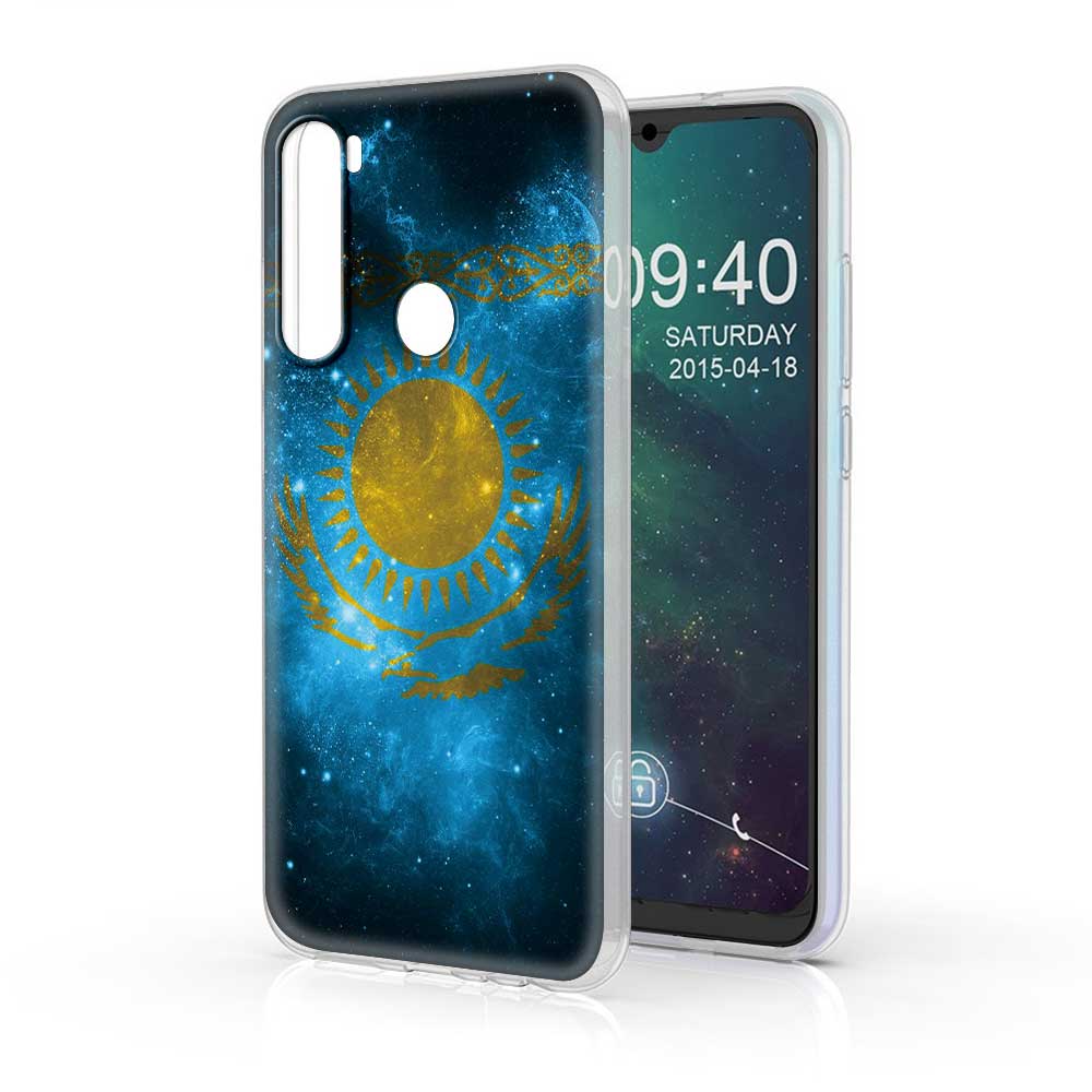 Kazakhstan Flag Case for Xiaomi Redmi Note 9s 9 8 8T 7 9C Mi Poco X3 NFC 11 9A 9T 10T Pro 7A Translucent Matte TPU Cover
