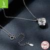 One Carat Mozzarella Diamond Necklace Noble And Elegant S925 Silver Collarbone Chain Jewelry Msn002