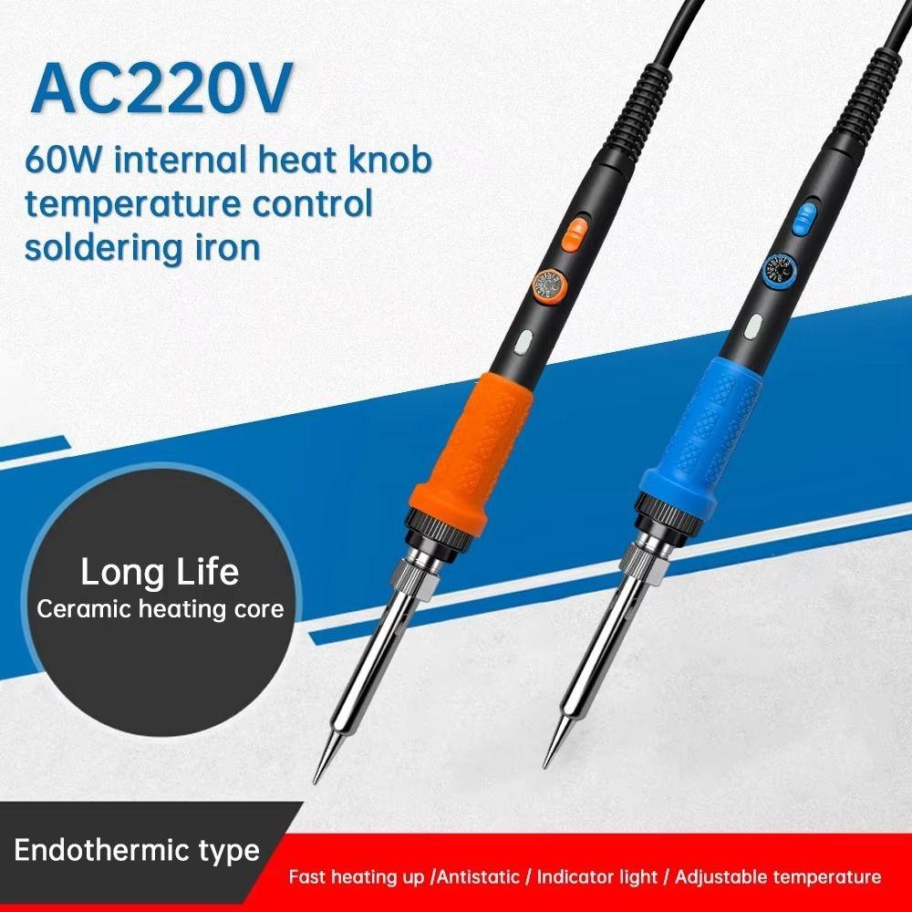New 60W Electric Soldering Iron Constant Temperature Control With Indicator Light Welding Tools Internal Heating Ceramic Heater