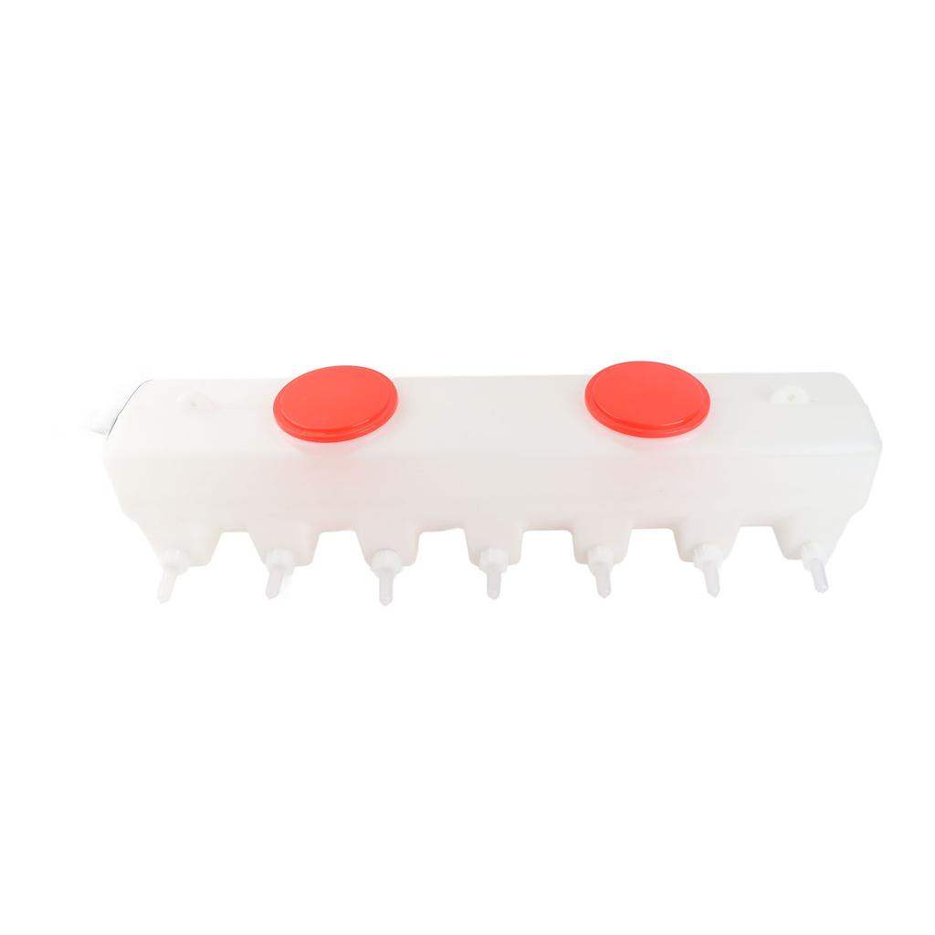 9l silicone lamb drink feeder, 14 nipples, double-sided cattle milk feed with shaft valve for calves, piglets, lambs, dog, animal milk feeder, cattle