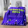 Geometry Dash Flannel Blanket Soft All-Season Throw, Design for Camping, Car Travel, Hiking Sofa, Bed, Office Perfect Gift for Parties
