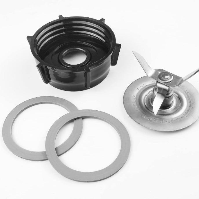 4-Piece Juicer Accessory Set: Four-Leaf Knife & 6-Tooth Base, Compatible with Oster