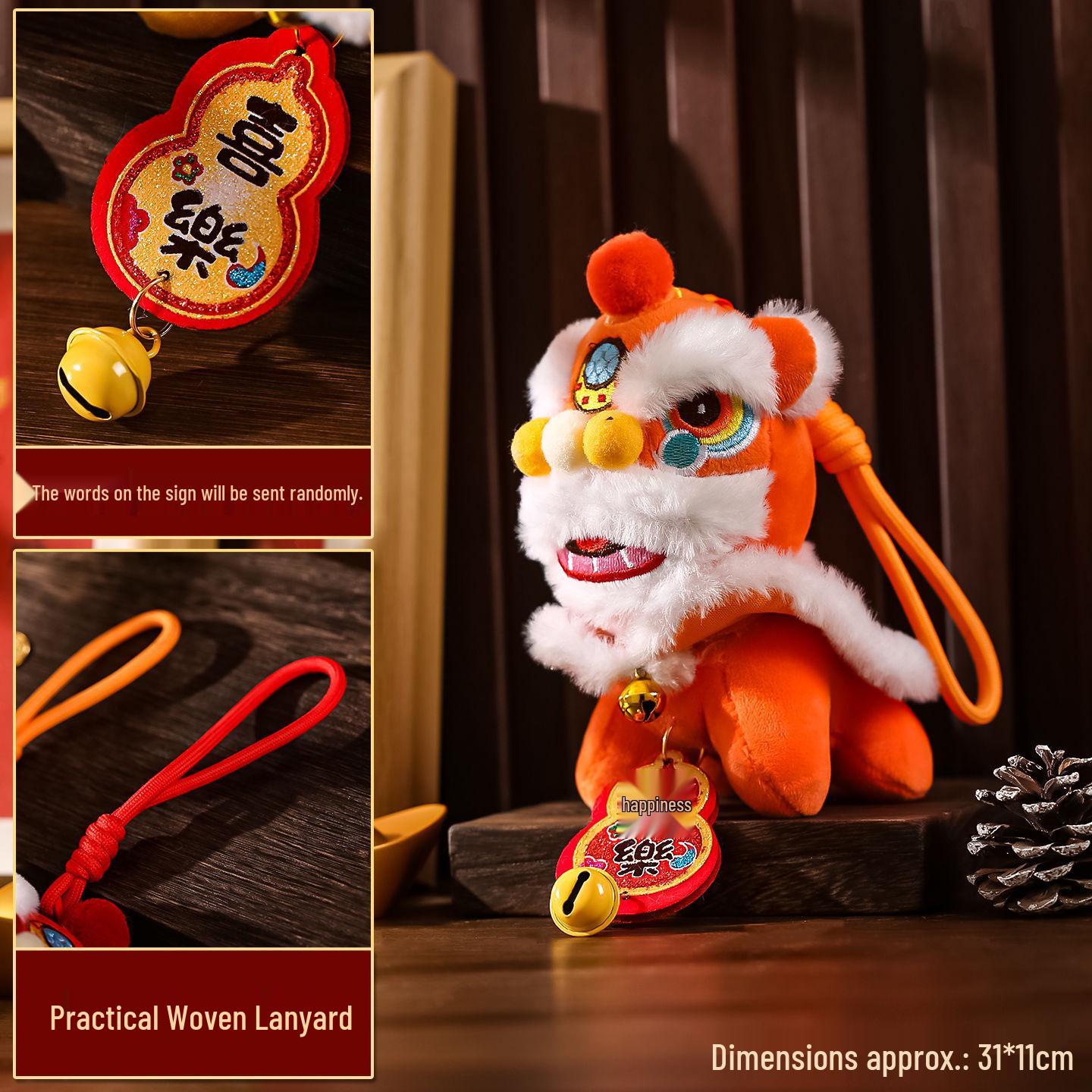 

Popular Cute New Year Dancing Lion Plush Toy Pendant & Keychain Charm