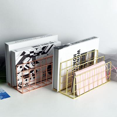 3 Layers Iron Storage Book Magazine Document Dormitory Shelf Stand Office