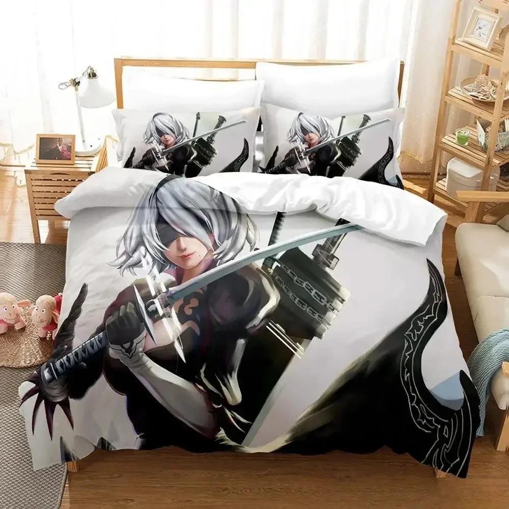 Nier Automata Bedding Set For Bedroom Soft Modern Bedspreads Comefortable Kids Duvet Cover Quilt Cover And Pillowcase