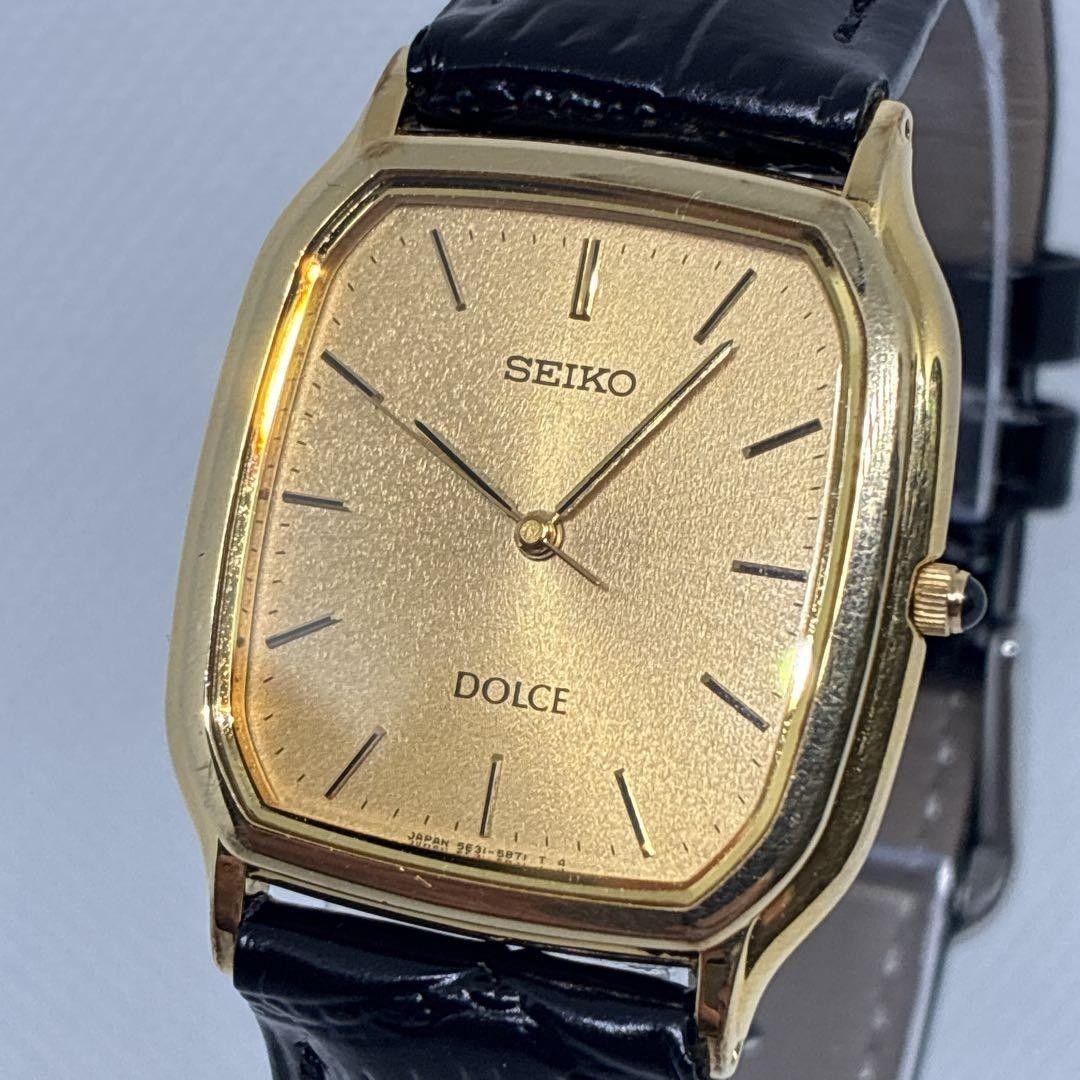 Used Good Condition Seiko Men s Watch Vintage Gold Quartz Dolce