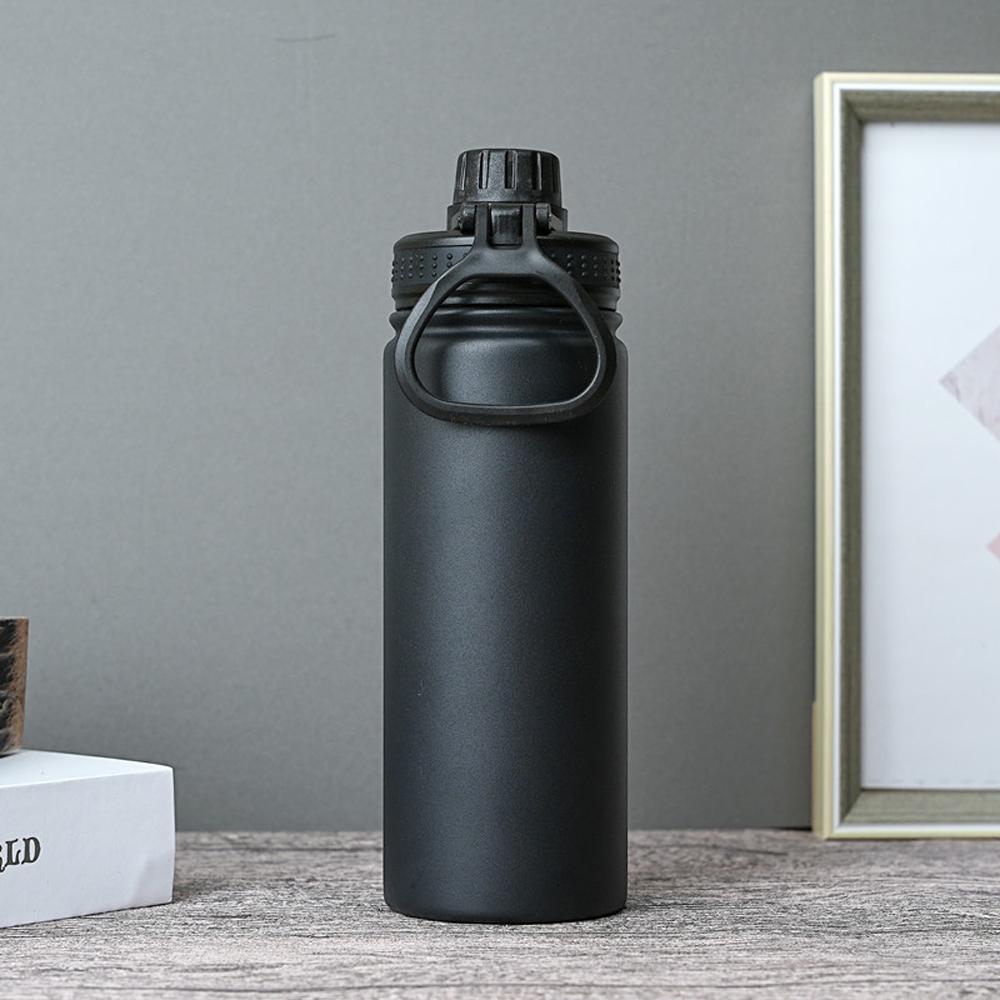 WATERSY Outdoor Sport Wasserflasche Edelstahl Vakuumisoliert 650ml Doppelwandige Thermoskanne Kaffeetasse für Wandern Fitnessstudio Reisen