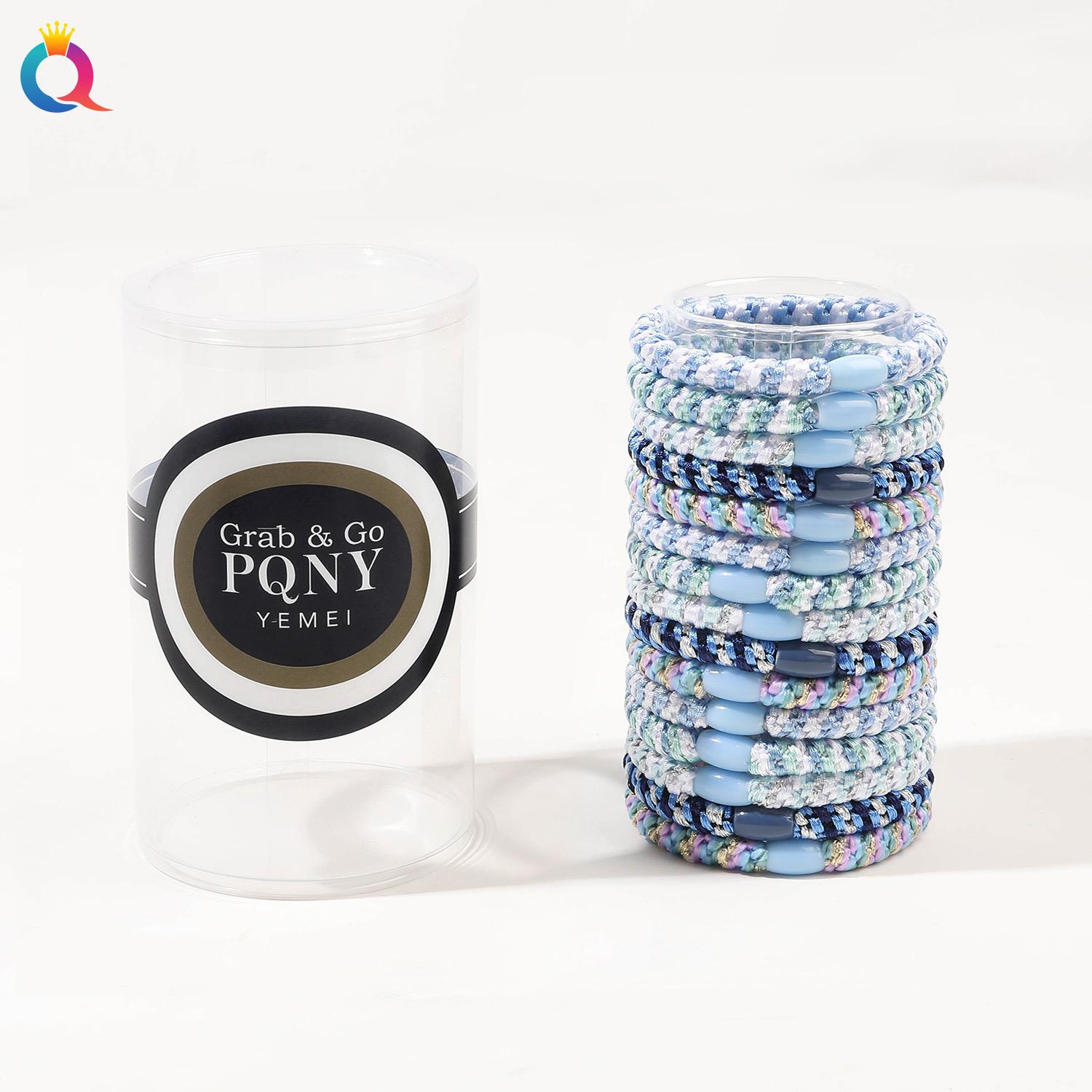 

15 шт./компл. резинки для волос в упаковке, плетеные витые эластичные резинки для волос, прочные высокоэластичные резинки для женщин, аксессуары для волос