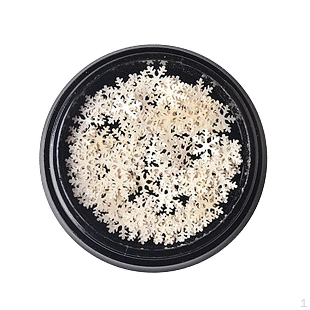 3D Snowflake Nail Metal Sequins for