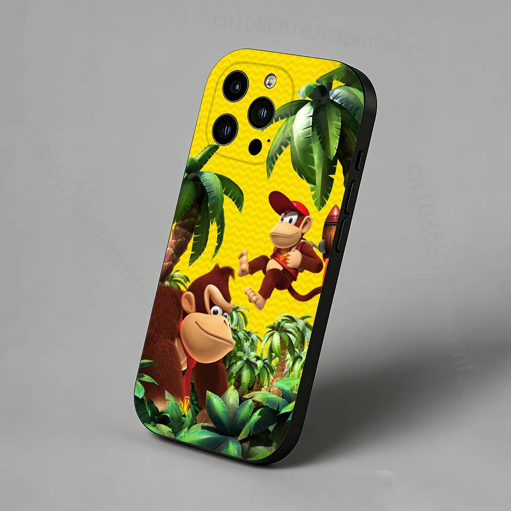 Spiel D-Donkey Kong Affe Schlank Rückseite Handyhülle für iPhone 17,16,15,14,13,12,11 Pro,Max,Plus,X,XS,XR,SE,Mini Schutzhülle