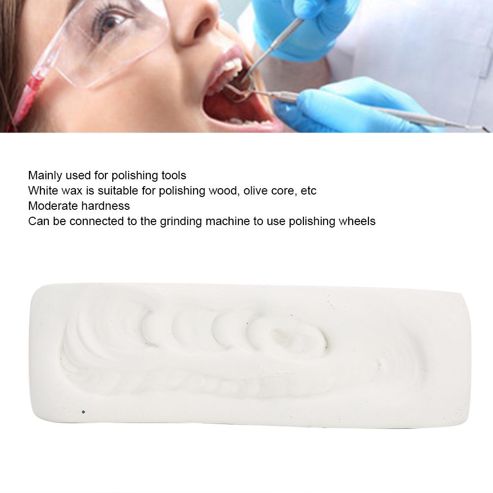 Professional White Polishing Wax Wood Grinding Buffing Wax Bar Dental Oral MaterialLarge