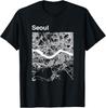 NEW LIMITED Funny Map Seoul South Korea Classic City Map Graphic T-Shirt