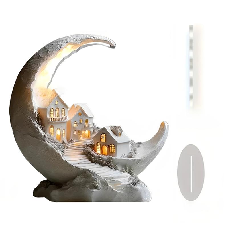 [H] Ramadan Tischdekoration Schöne Eid Al-Fitr Dekoration Acryl Mond Ornament Ramadan Countdown Ornament Für