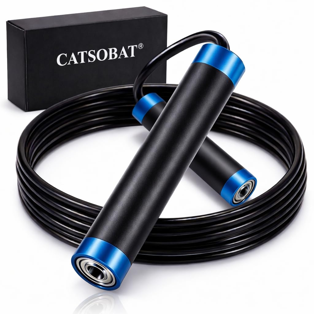 

Jump Rope for Training and Jumping Competitions Weighted Model with Adjustable Weight Authentic Jump Rope for Strength Weight Fat Core Strengthening синій