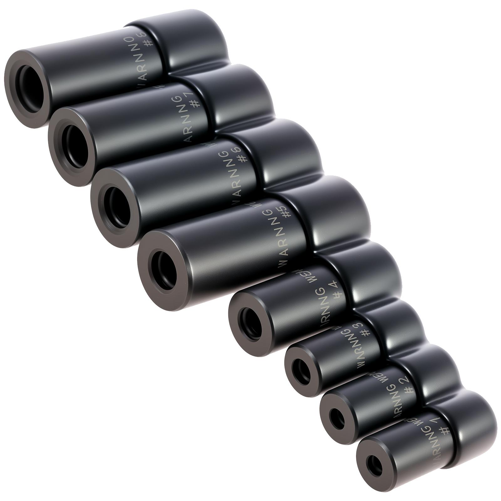 

Набор ударных головок 8 шт. Набор головок для метчиков Привод 1/4 дюйма и 3/8 дюйма Держатель метчика Набор головок с держателем для головок для труднодоступных мест чёрный