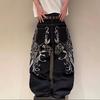 American Casual Jeans Men's Autumn Loose Straight Trendy Hip-hop Wide-leg Denim Trousers