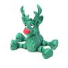 Red-Nosed Reindeer Figurine Articulated Christmas Reindeer Ornament Collectible Reindeer with Flexible Joints Festive Centerpiece Holiday Gift
