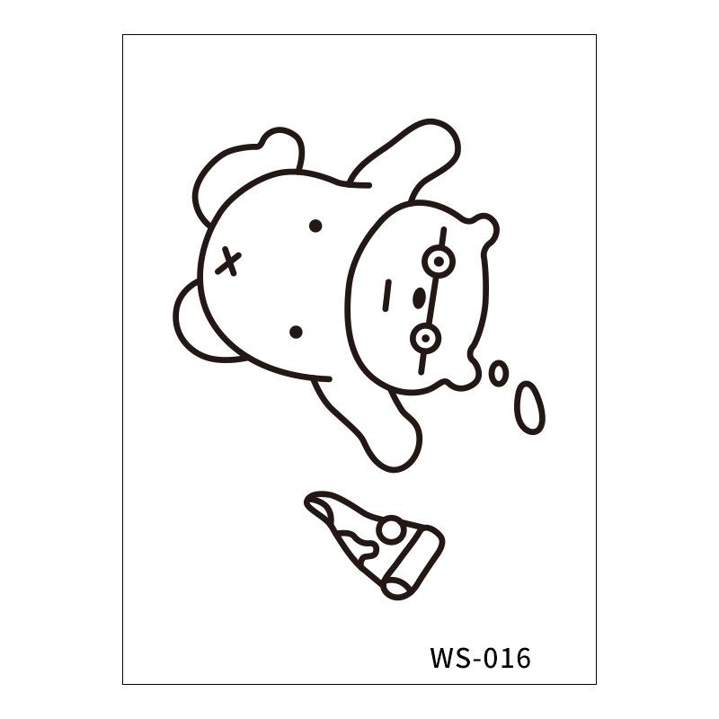 Красивая наклейка Мультяшная наклейка тату Милая животная кошка наклейка тату Водонепроницаемая стойкая наклейка тату Мужчины и женщины 45*65mm