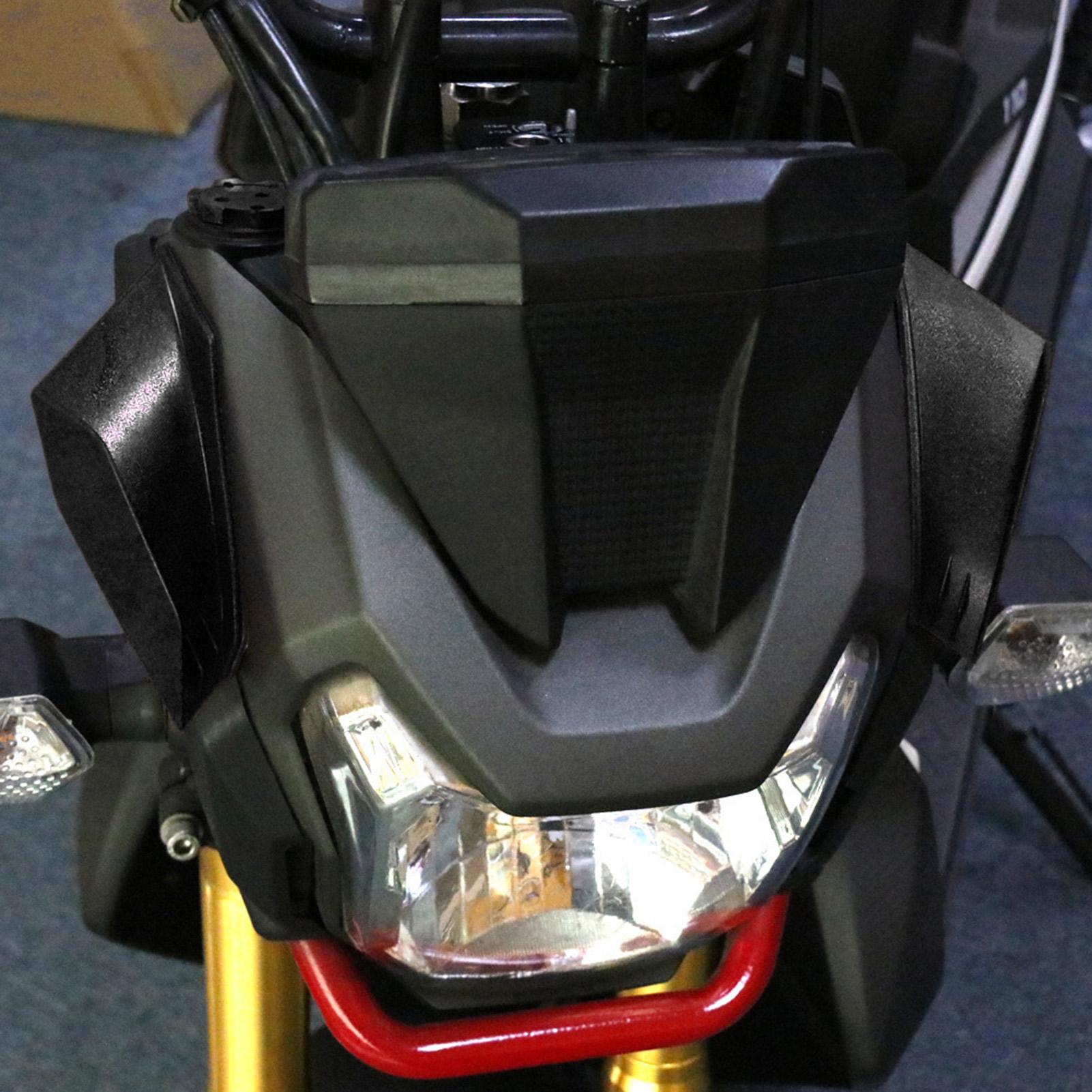 Motorcycle Side Wing Lip, ABS Aerodynamic Spoiler with Adhesive Tape for
