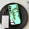 Cute Lucky P-Panda  Phone Case For Samsung S25,S24,S21,S22,S23,S30,Ultra,S20,Plus,Fe,Lite,Note,10,Black Cover