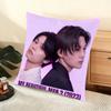 Cushion Cover Silky Short Plush Home Sofa Cushion Cover - Invisible Zipper Home Decoration My Beautiful Man TV