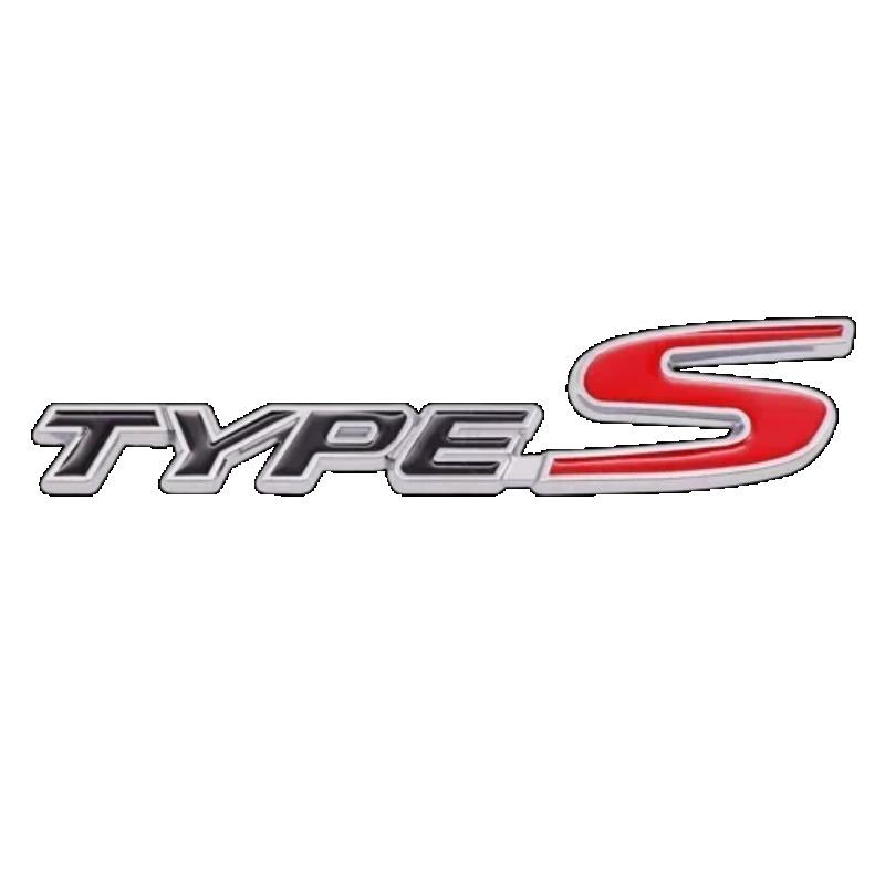 1 ks 3D kovový typ S Přední mřížka Znak na auto Zadní znak na kufr Samolepka Decal Pro Civic Typy CRV HRV Accord Fit Příslušenství