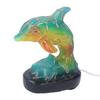 Animal Table Lamp Retro USB Plug In Decorative Resin Dolphin Shape Desk LED Night Light for Bedroom Living Room