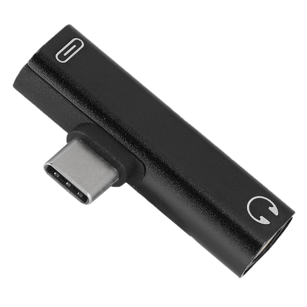 2 In 1 Type C To 3.5mm Jack Headphone USB Charging Converter Multi Function Transverter