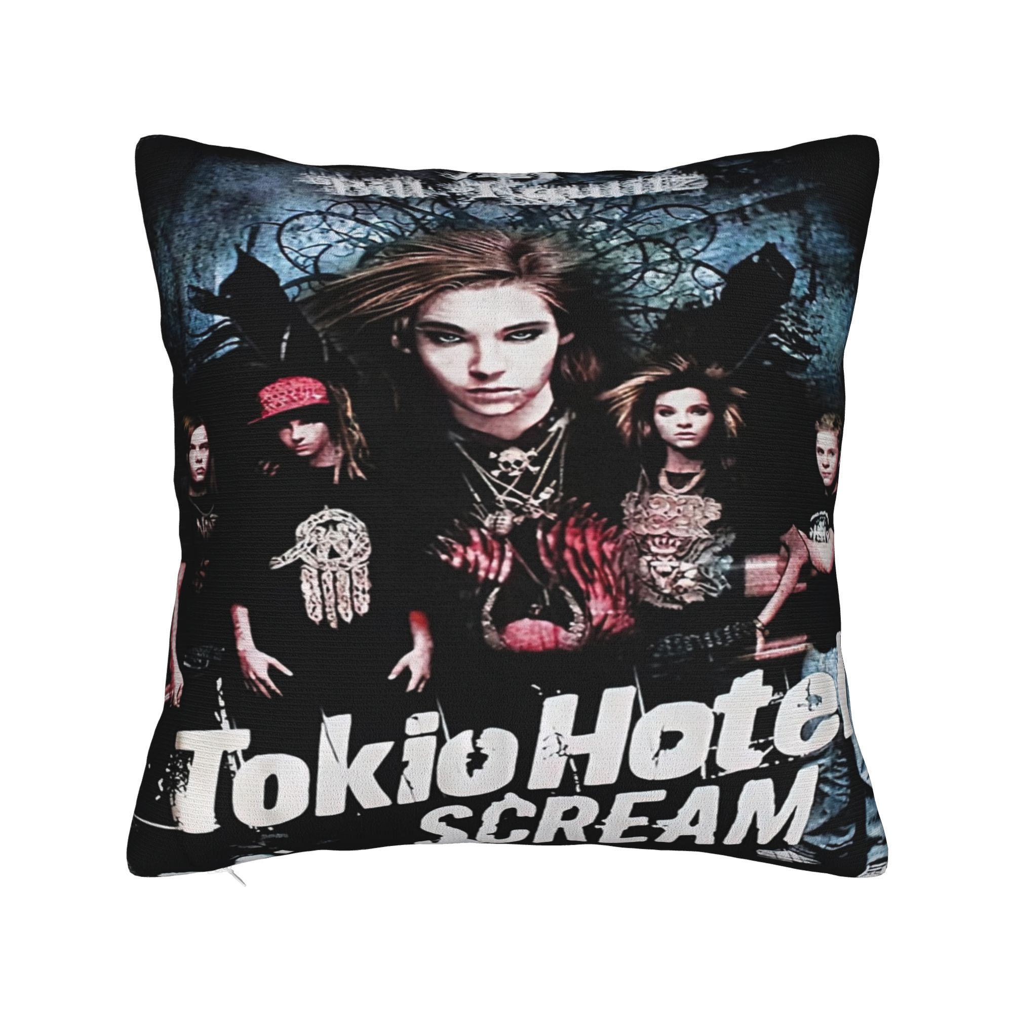 

Tokio Hotel Band Rock Music Printing Pillowcases Cushion Cover Pillow Covers New Style Living Room Decoration Zipper Multi Size 12x12in 30X30cm