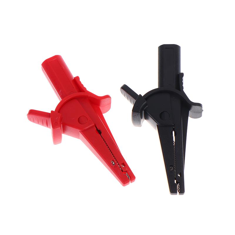Universal Multimeter Alligator Clips 2Pcs 1000V 10A Fully Insulated Safety Test Clips for Electrical Component Testing