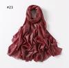 Elegant Two-End Tassel Scarf: Solid Color with Gold and Silver Threads