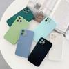 Applicable To Apple 17 Straight Edge Rubik's Cube Fine Hole 15plus Mobile Phone Case Liquid Silicone 14Pro Solid Color 13/12/16 X