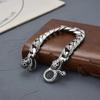 European and American Motorcycle Trendsetters Punk Style Skull Graffiti Bracelet