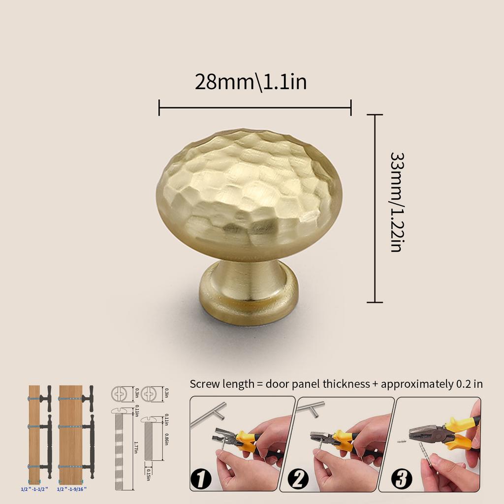 Modern Single-Hole Zinc Alloy Round  Pulls Cupboard Wardrobe TV Cabinet Entryway Cabinet Nightstand Handle Furniture Hardware