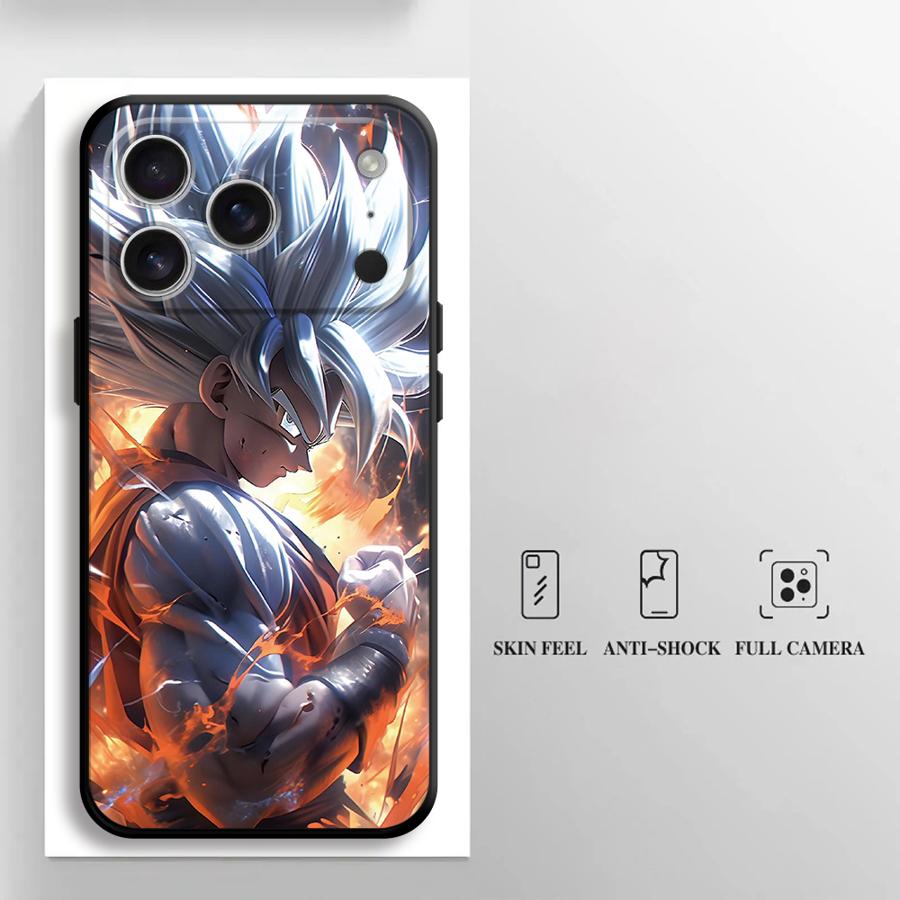 

Funda Phone Cover Case for Apple iPhone 17 Pro Max Air 14 13 12 15 Pro 7 8 11 XR XS MAX 16 D-ragonS B-allS Goku iPhone 12