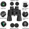 20x50 Hd Binoculars For Adults With Bak4 Prism - Waterproof Compact For Bird Watching Hunting Travel Concert