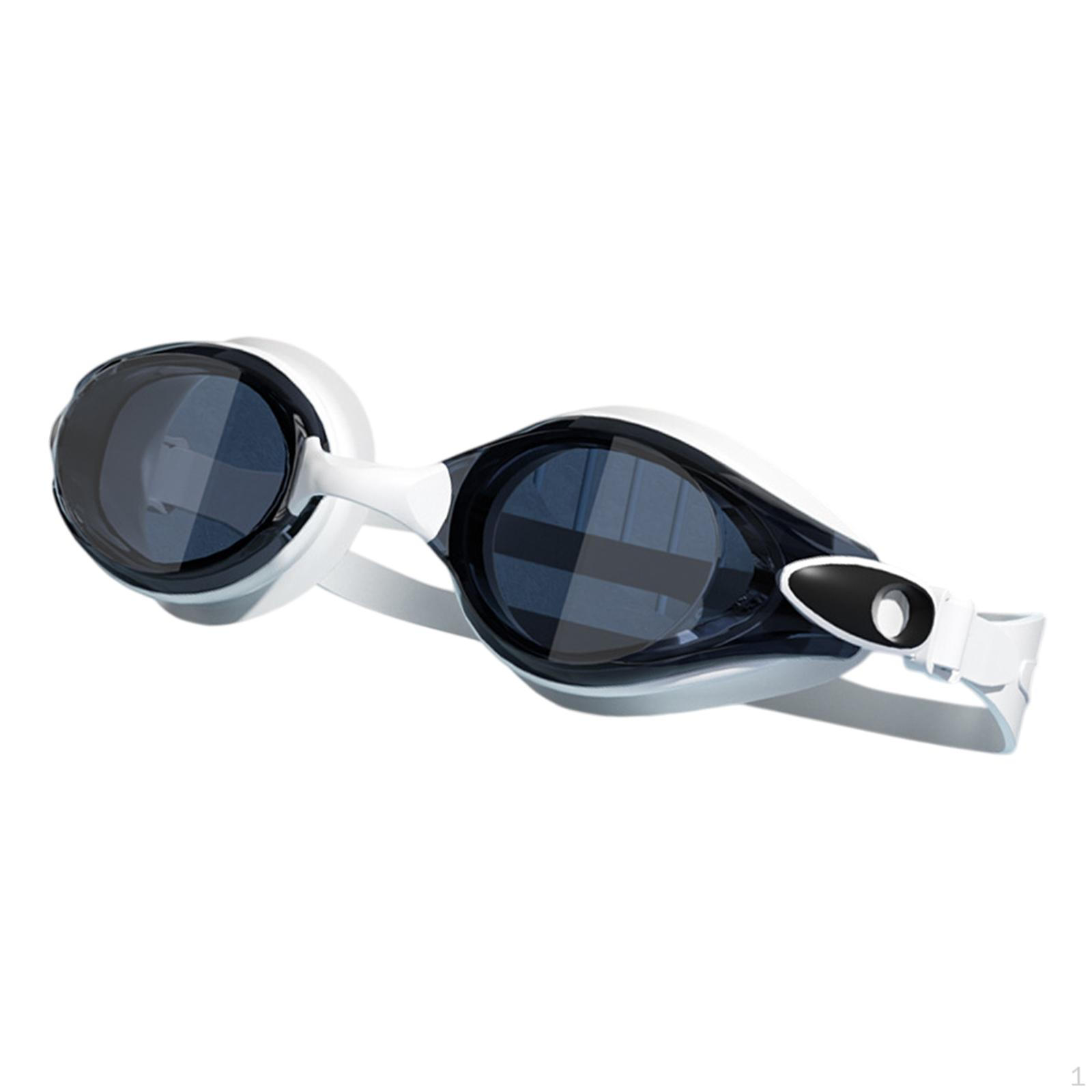 

Adult Swim Goggles Swimming Comfortable Lightweight No Leakage Anti Fog Trendy Portable белый
